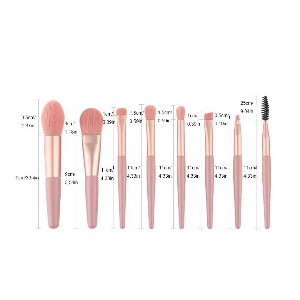 8Pcs Makeup Brush Set - Eyeshadow & Blush Brushes for Beginners | Professional Beauty Tools for Daily Makeup