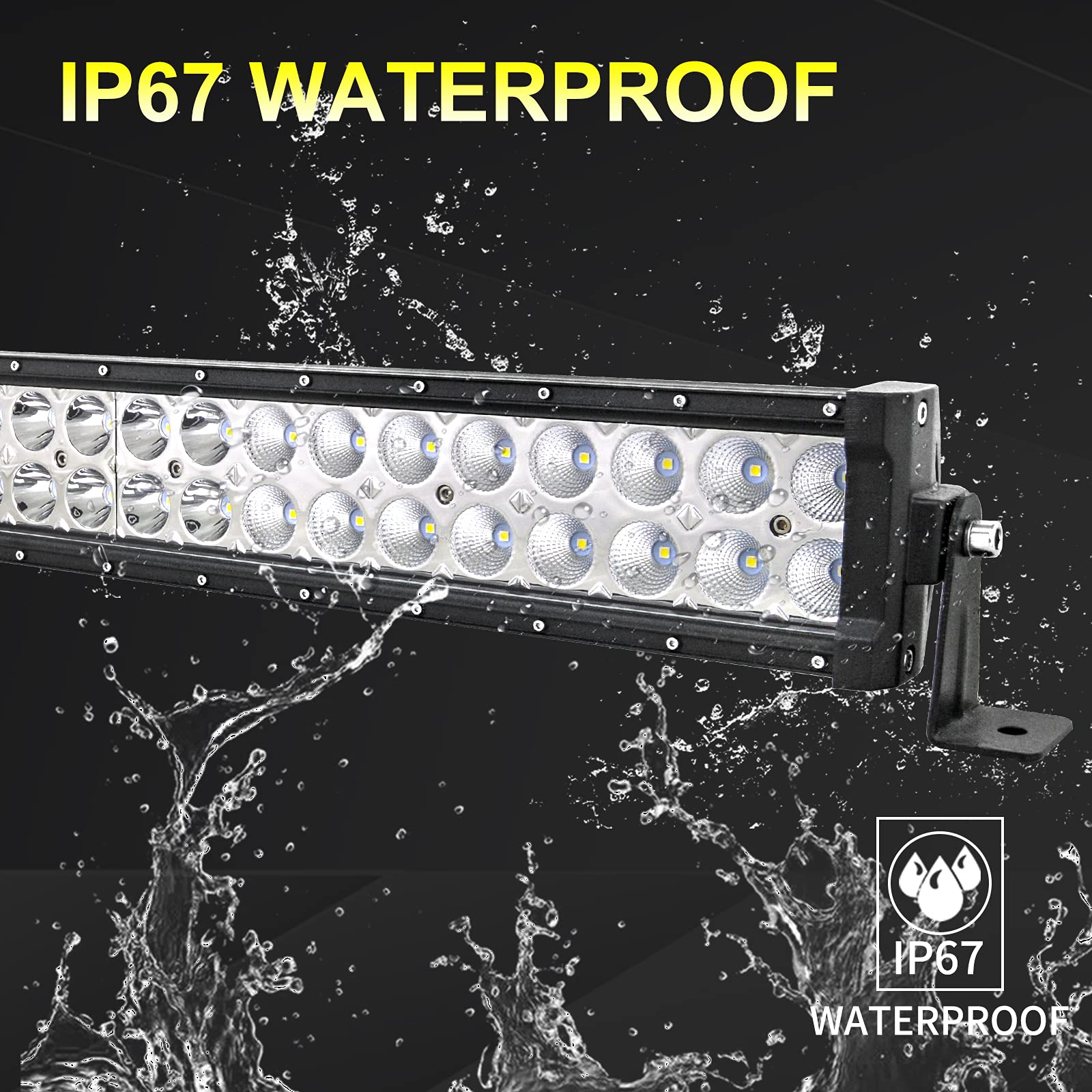 SKYWORLD 52 Inch 288W Curved LED Light Bar - Ultra Thin Spot Flood Combo Beam Offroad Driving Lights with Wiring Harness Kit - Waterproof Fog Lamp for 4x4 Trucks, ATV, SUV, Tractor & Boat - Perfect for Night Off-Roading, Camping & Emergency Lighting