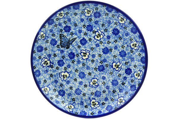 10-Piece Blue Monarch Dinner Plate Set - Elegant Porcelain Plates for Dining, Entertaining & Special Occasions | Dishwasher & Microwave Safe