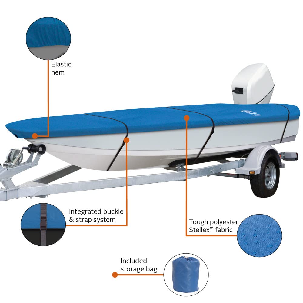 Stellex All Seasons Boat Cover - Fits 14' to 16' Boats (75