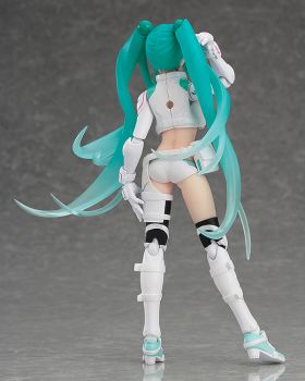 Figma #250 Hatsune Miku Racing 2014 EV Mirai Version Anime Action Figure - Collectible Japanese Vocaloid Character Model for Display & Gaming Enthusiasts