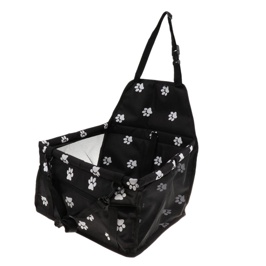 Enakshi Foldable Waterproof Pet Dog Booster Seat for Car Travel - Safe & Comfortable Puppy Car Seat Box in Black | Perfect for Road Trips, Vet Visits & Daily Commutes | Pet Supplies, Dog Carriers & Totes