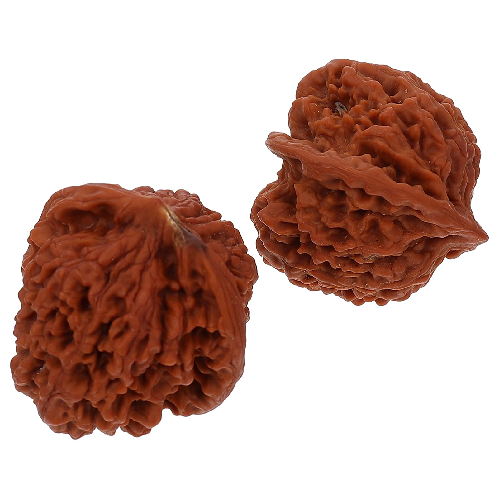 Healifty 2-Pack Walnut Massage Balls for Hand Therapy & Exercise - Improve Blood Circulation, Relieve Stress - Perfect for Office, Home & Travel Use