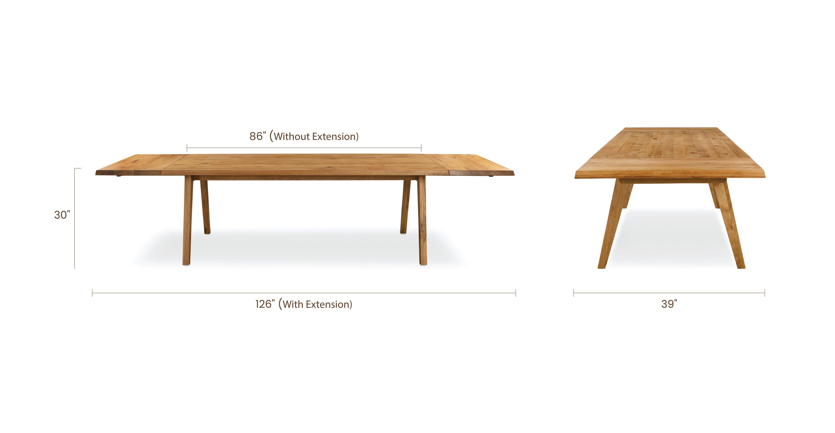 Savannah Extension Dining Table 86