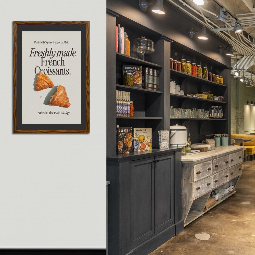 12x20 Designer Wood Snap Frames for Posters - 4 Wide Matboard Display - Perfect for Home Decor, Offices & Art Galleries