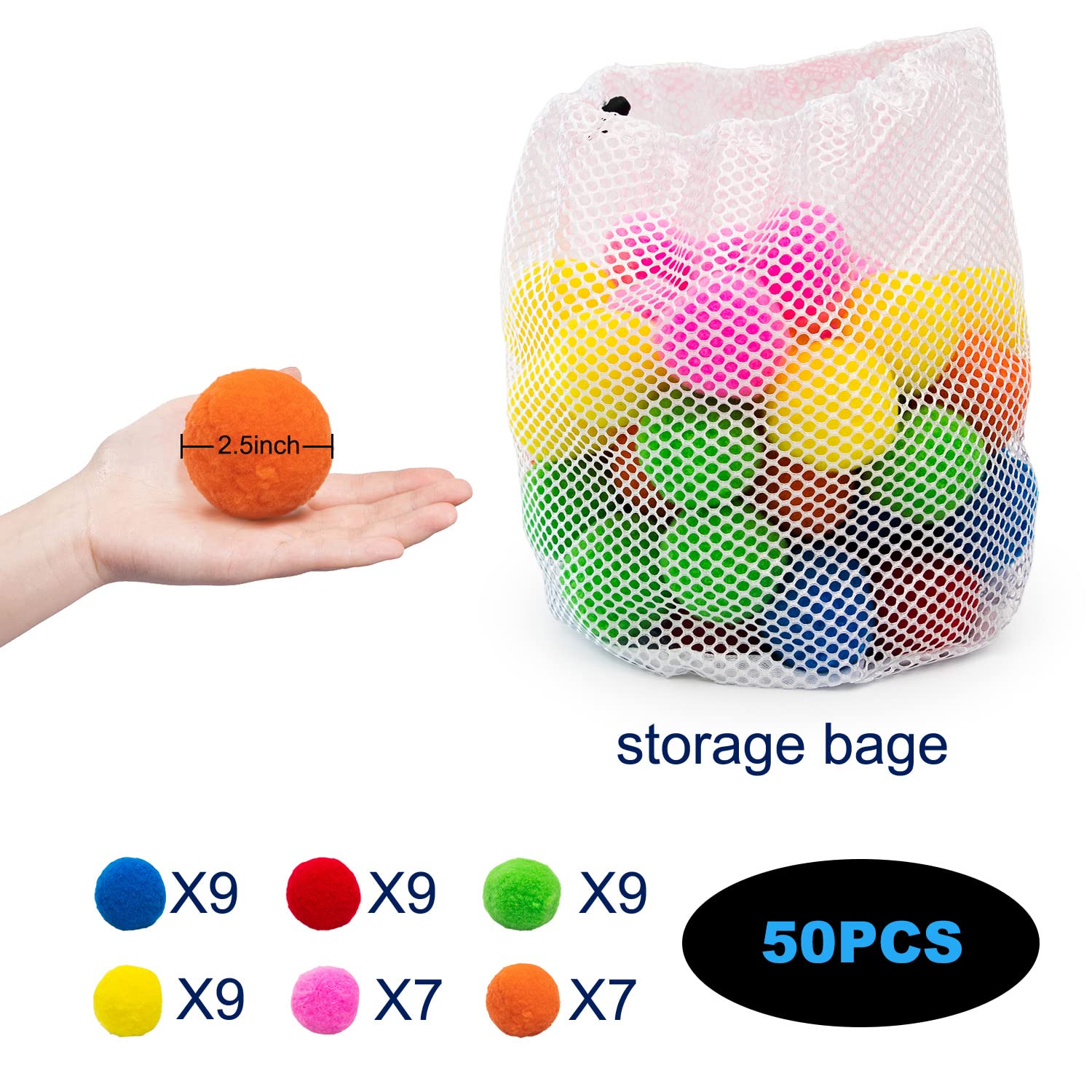 50 Pack Reusable Water Soaker Balls - Splash Proof Water Balloons for Kids & Adults - Outdoor Pool Party Toys, Summer Yard Games & Water Play Activities - Perfect for Backyard Fun, Beach Trips and Birthday Party Favors