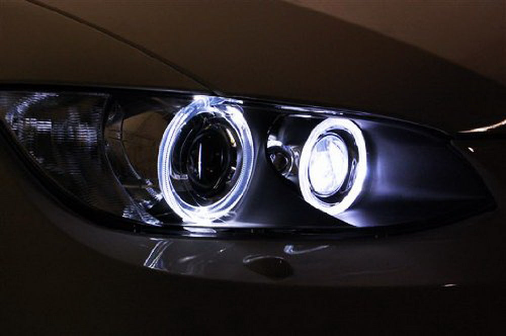 12W High Power CREE LED Angel Eyes Halo Ring Marker Bulbs for BMW 2006-2008 E90 325i 330i - Upgrade Headlight DRL Daytime Running Lights for Enhanced Visibility & Style