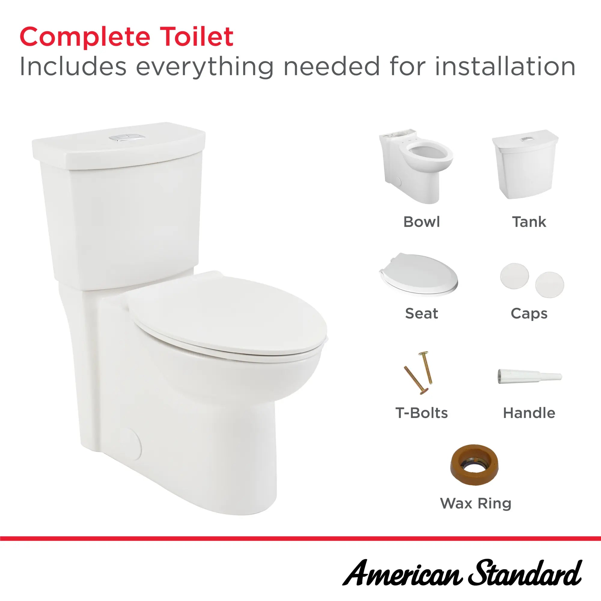 1.1 GPF/4.1 LPF & 1.6 GPF/6.0 LPF Dual Flush Elongated Toilet - Chair Height, 12