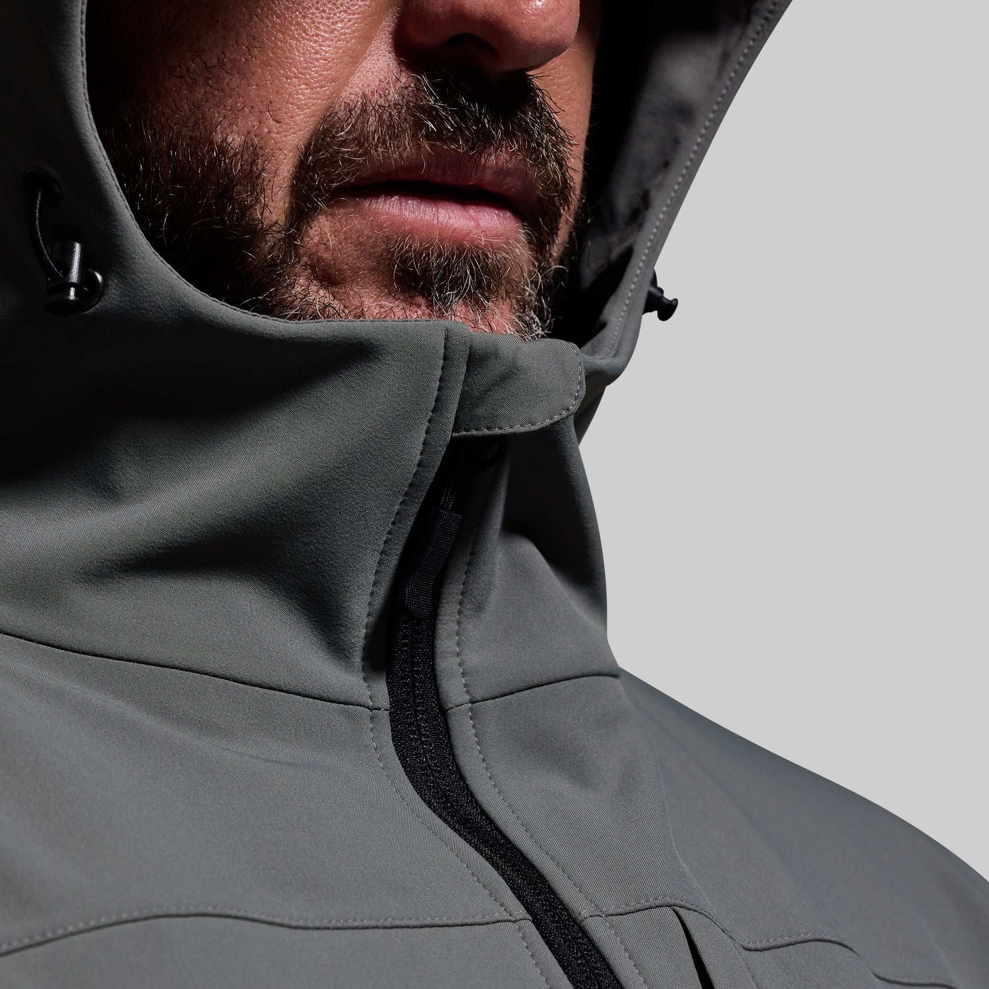 Men's Waterproof Windproof Barrier Jacket - Wolf Grey | Outdoor Hiking, Camping & Travel Essential