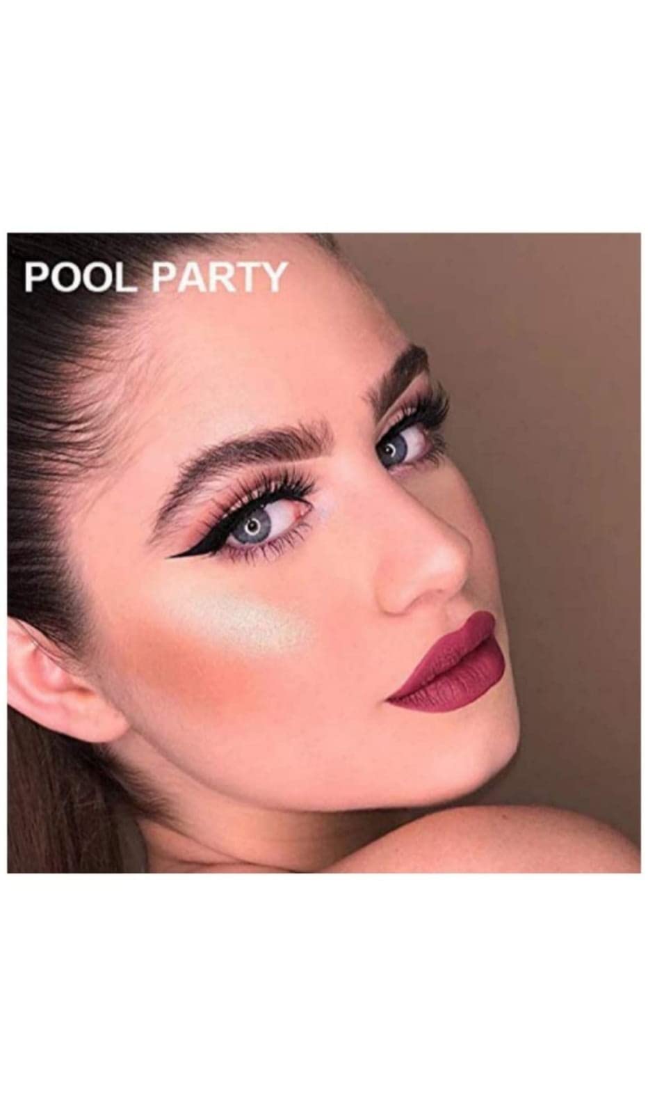 Professional Eyelash Glue, Matte Liquid Lipstick & BB Cream Foundation Set with Beauty Blender - 5 Piece Makeup Kit for Party, Wedding & Daily Beauty Routine