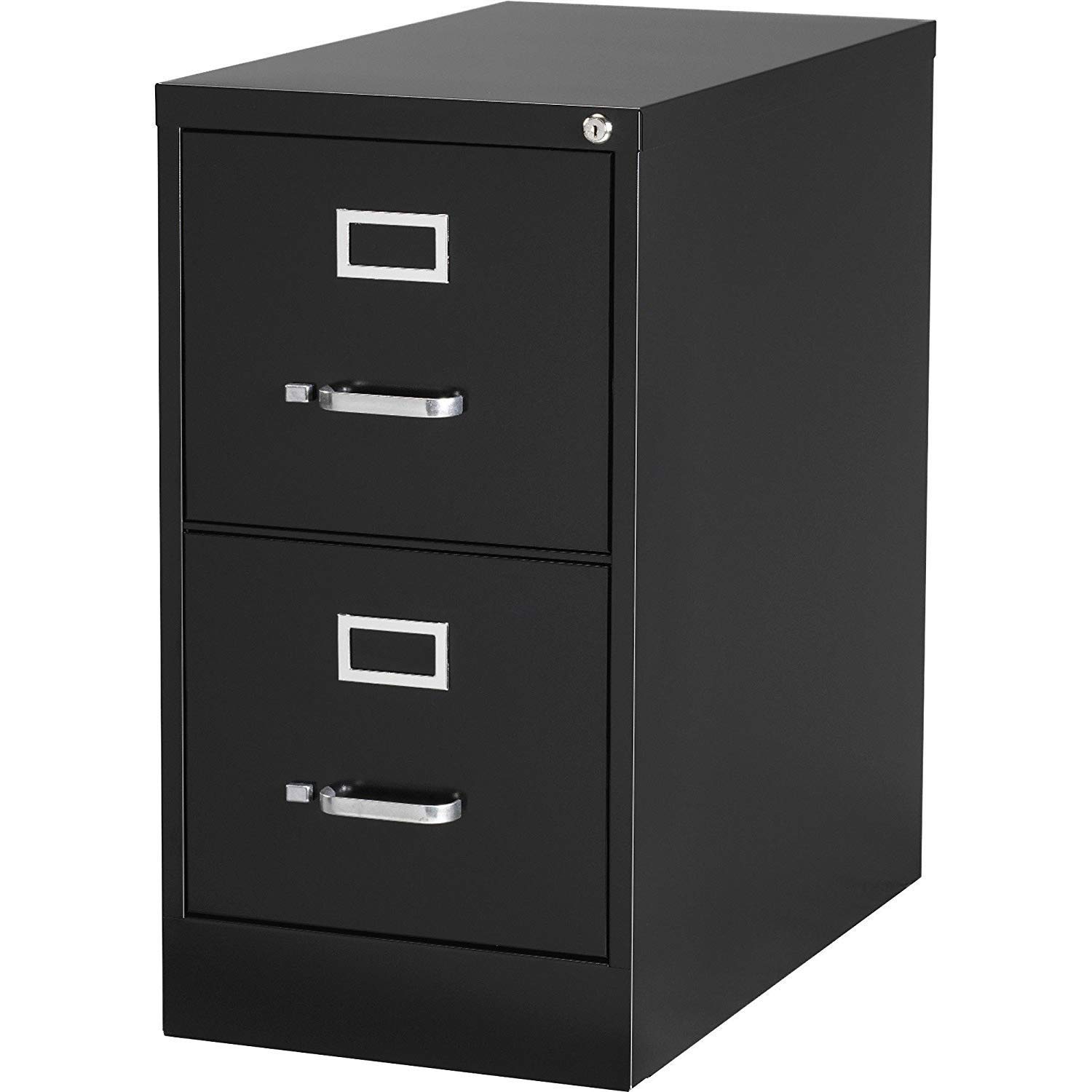 Lorell LLR88034 Vertical File Cabinet - 2-Drawer Letter Size, Lockable Metal Filing Cabinet for Office & Home Organization, Durable Storage Solution for Documents & Folders - Perfect for Office, Study Room, or Home Office Setup