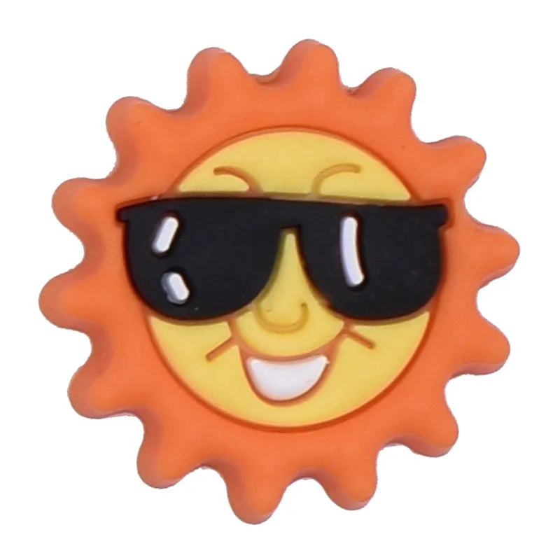 Trendy Summer Beach Shoe Charms Pins for Crocs - Fun Shoe Accessories & Decorations for Kids & Adults - Perfect for Christmas Parties, Beach Vacations & Everyday Wear
