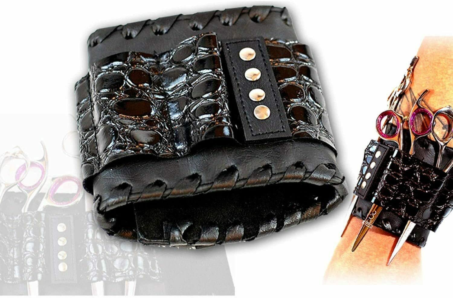 Professional Barber Scissors Holster Bag for Combs & Shears - Salon & Travel Use