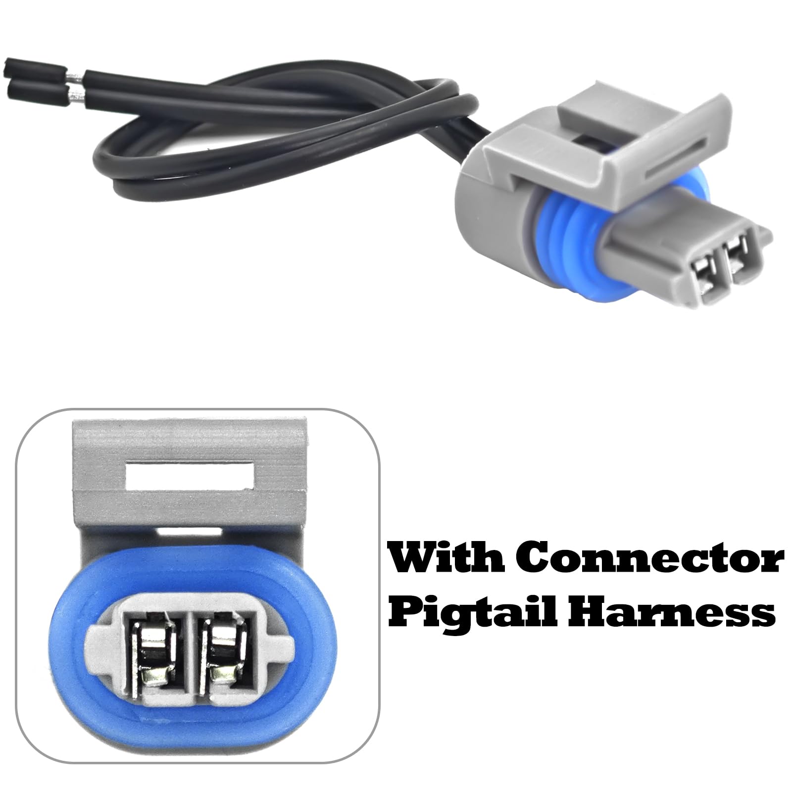 High-Quality Air Temperature Sensor 25036751 with Connector Pigtail Harness - IAT/MAT/ACT Sensor Kit Compatible with GM 25036751, 25037225, 25037334 - Perfect for Engine Performance & Fuel Efficiency Optimization