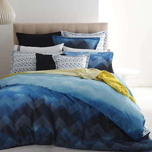 Royal Doulton Lilla Navy Square Filled Cushion - Premium Decorative Throw Pillow for Sofa, Bed & Home Decor