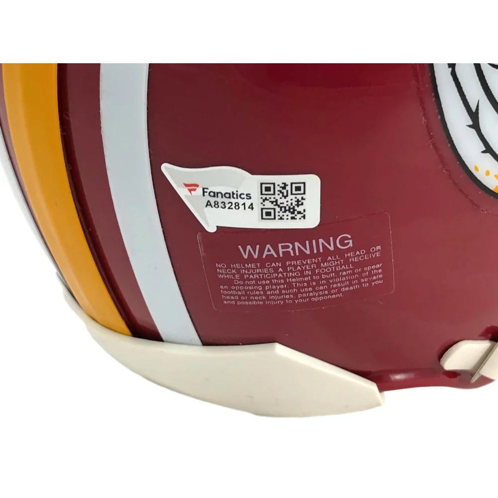 Chase Young Autographed Washington Redskins Rookie Mini Helmet with COA - Rare Collectible for Football Fans & Sports Memorabilia Display