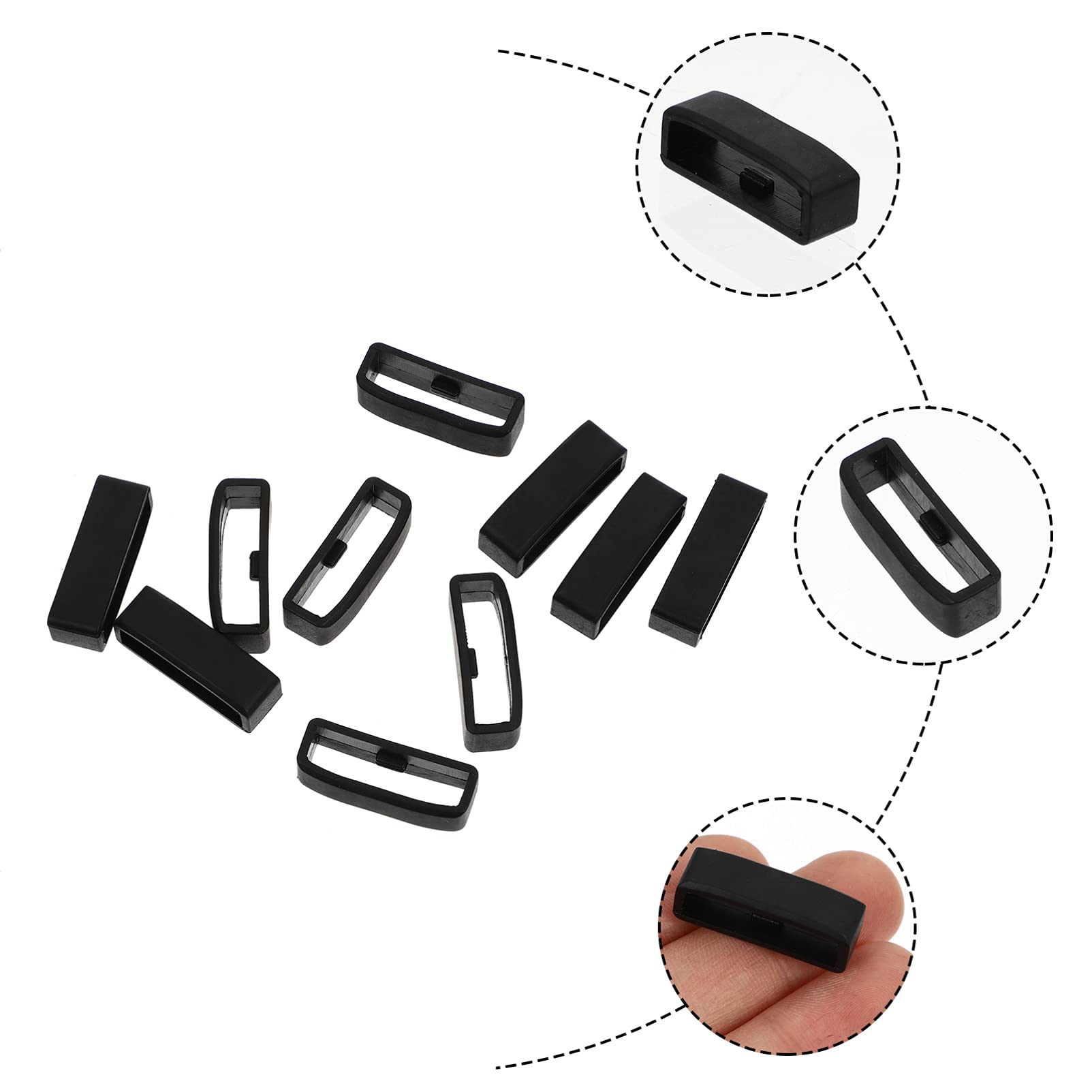Anti-Lost Watch Strap Ring 10pcs - Secure Band Holder for Sports & Daily Wear