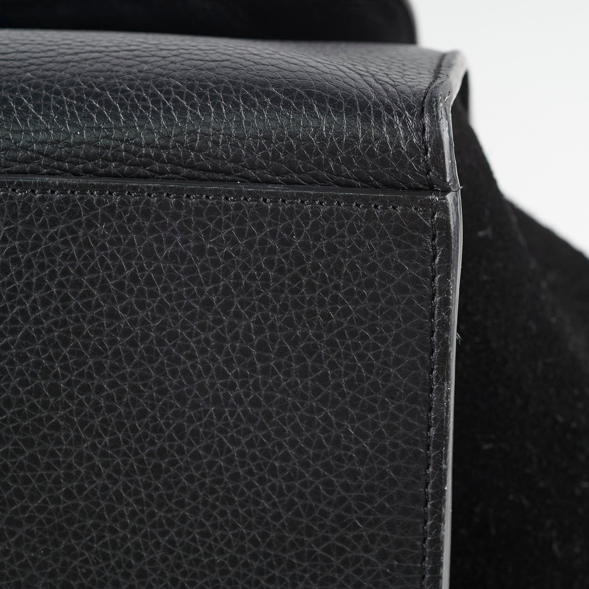 Celine Trapeze Medium Black Leather Handbag - Luxury Designer Shoulder Bag for Women | Perfect for Work, Travel & Evening Events