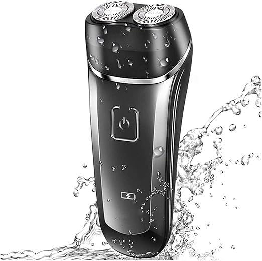 Best Electric Shavers for Men - Waterproof Rotary Facial Shaver for Dry & Wet Use - Cordless USB Rechargeable Travel Razor - Perfect for Home, Gym & Business Trips