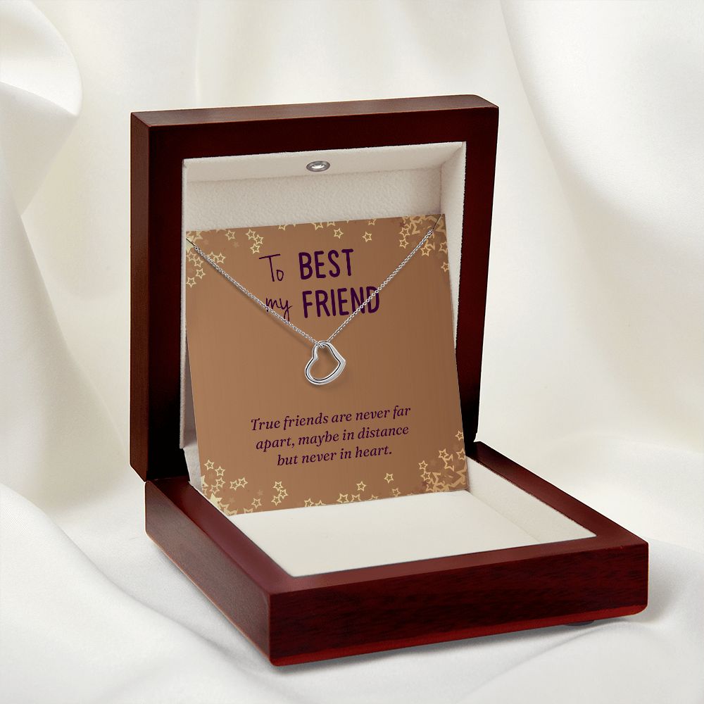 Best Friend Gifts for Women - Sterling Silver or 14K Gold Heart Necklace for Birthday, Christmas, Anniversary | Thoughtful Jewelry Gift for Her, Sister, BFF | Perfect for Everyday Wear & Special Occasions