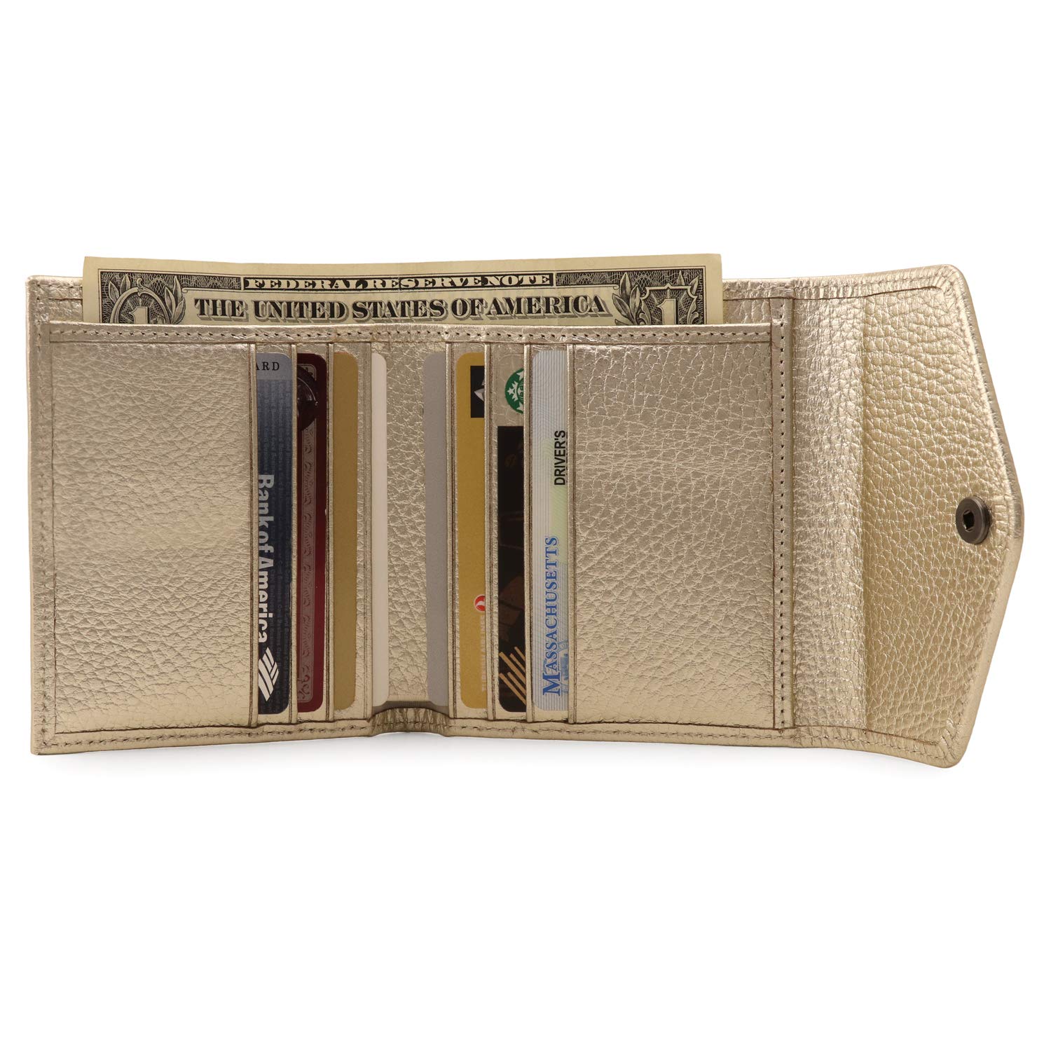 Premium Genuine Leather RFID Blocking Envelope Wallet for Men & Women - Slim & Secure Card Holder for Everyday Use, Travel & Business