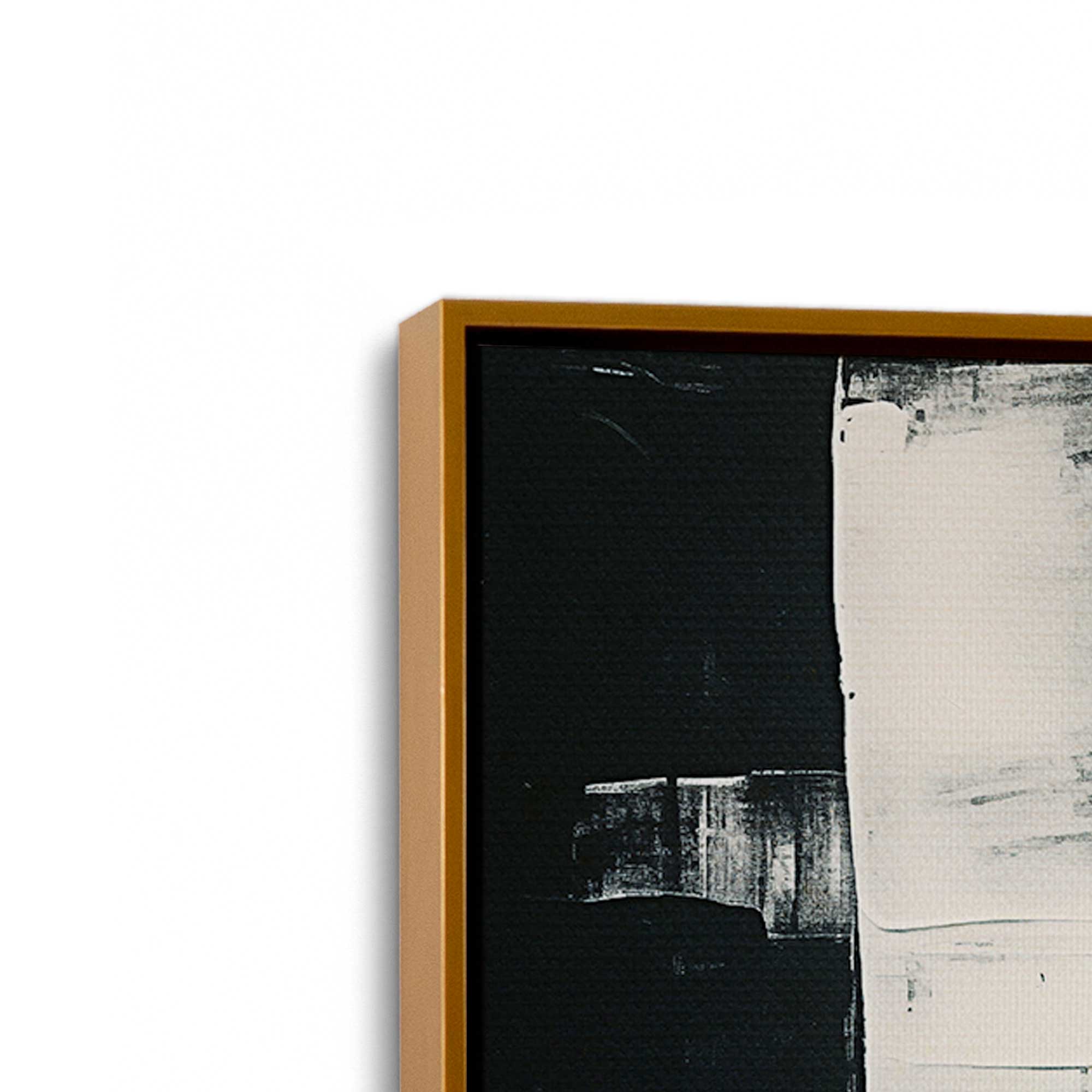 Eclipsed Onyx Tangle I Abstract Art Print on Canvas - Modern Wall Decor for Living Room, Bedroom & Office