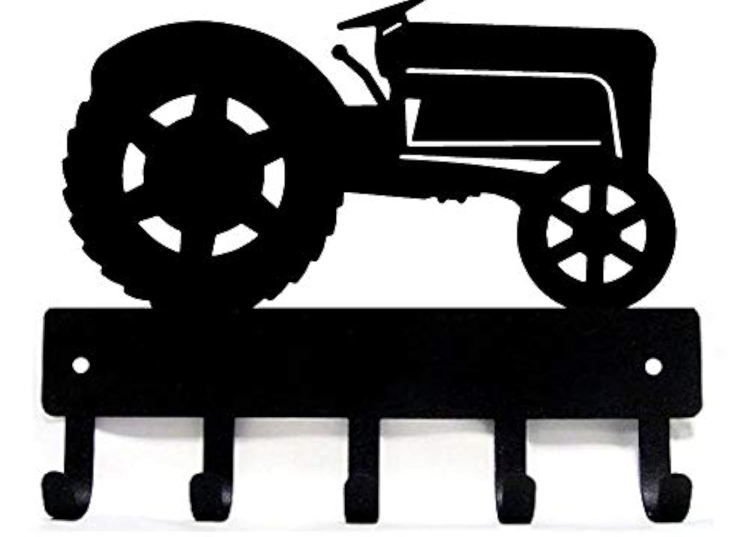Farm Tractor #12 Wall Mount Key Rack Holder - 9 Inch Wide Rustic Barn Organizer - Made in USA - Perfect for Farmhouse, Cabin & Entryway Decor