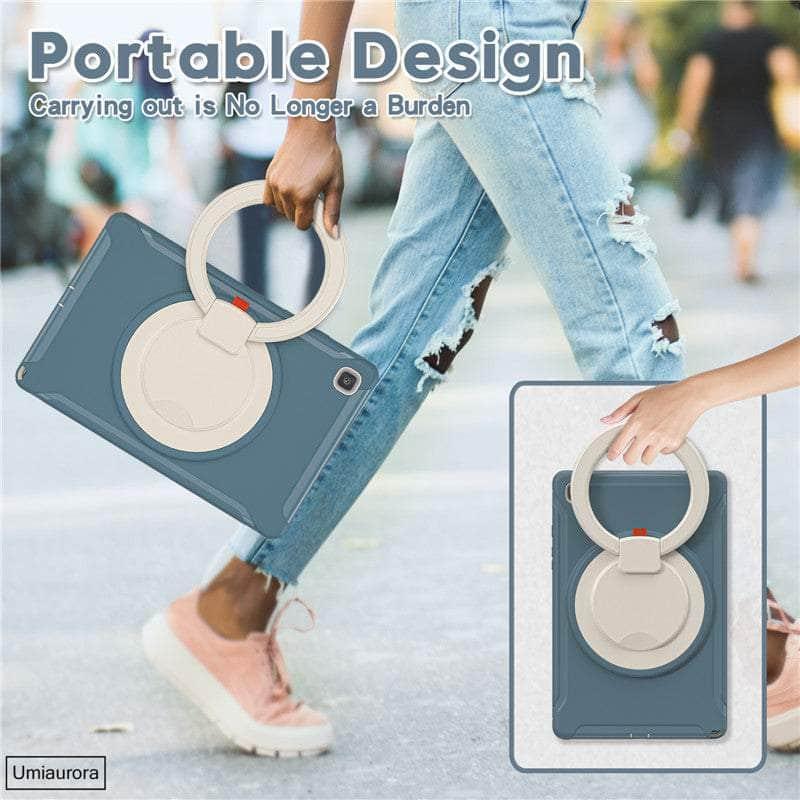 360° Rotating Hand Strap for Samsung Galaxy Tab A8 10.5 Inch (2022) with Adjustable Kickstand - Perfect for Gaming, Reading & Watching Movies on the Go