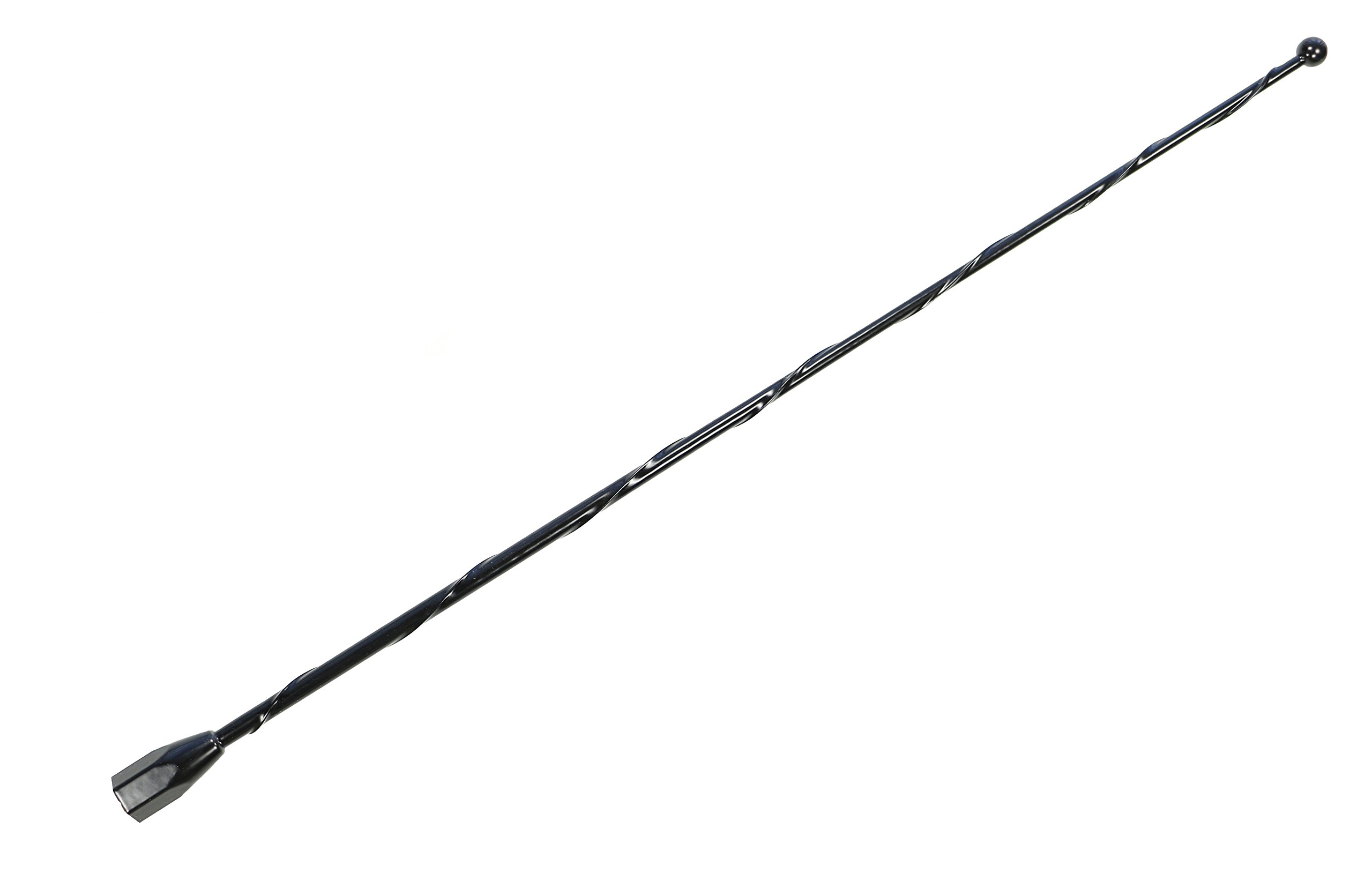 12 Inch Black Short Antenna for GMC Sierra 1500 (2006-2025) | Spiral Wind Noise Reduction | Durable Spring Steel Construction | Perfect for Off-Roading & Highway Driving