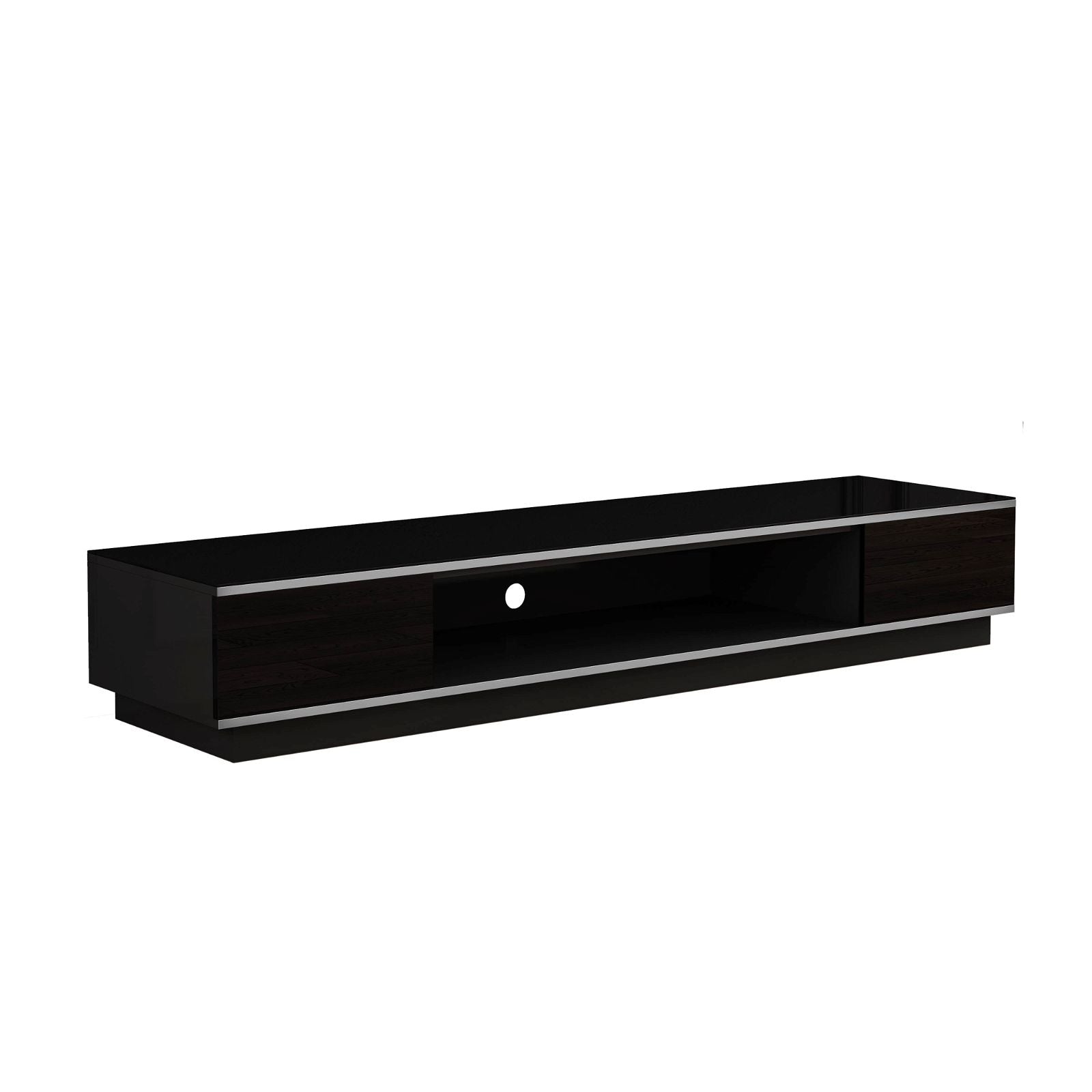 Tauris™ RIO2200LL Black TV Stand Entertainment Center - Modern Media Console for Living Room, Home Theater & Gaming Setup
