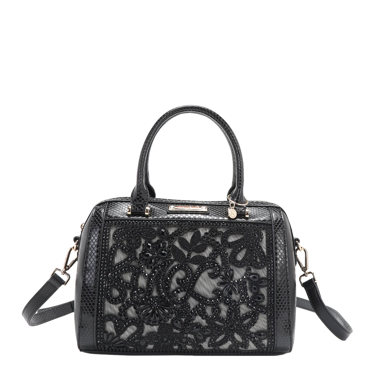 Elegant Lace Boston Bag for Women - Stylish Shoulder Handbag for Daily Use, Travel & Shopping