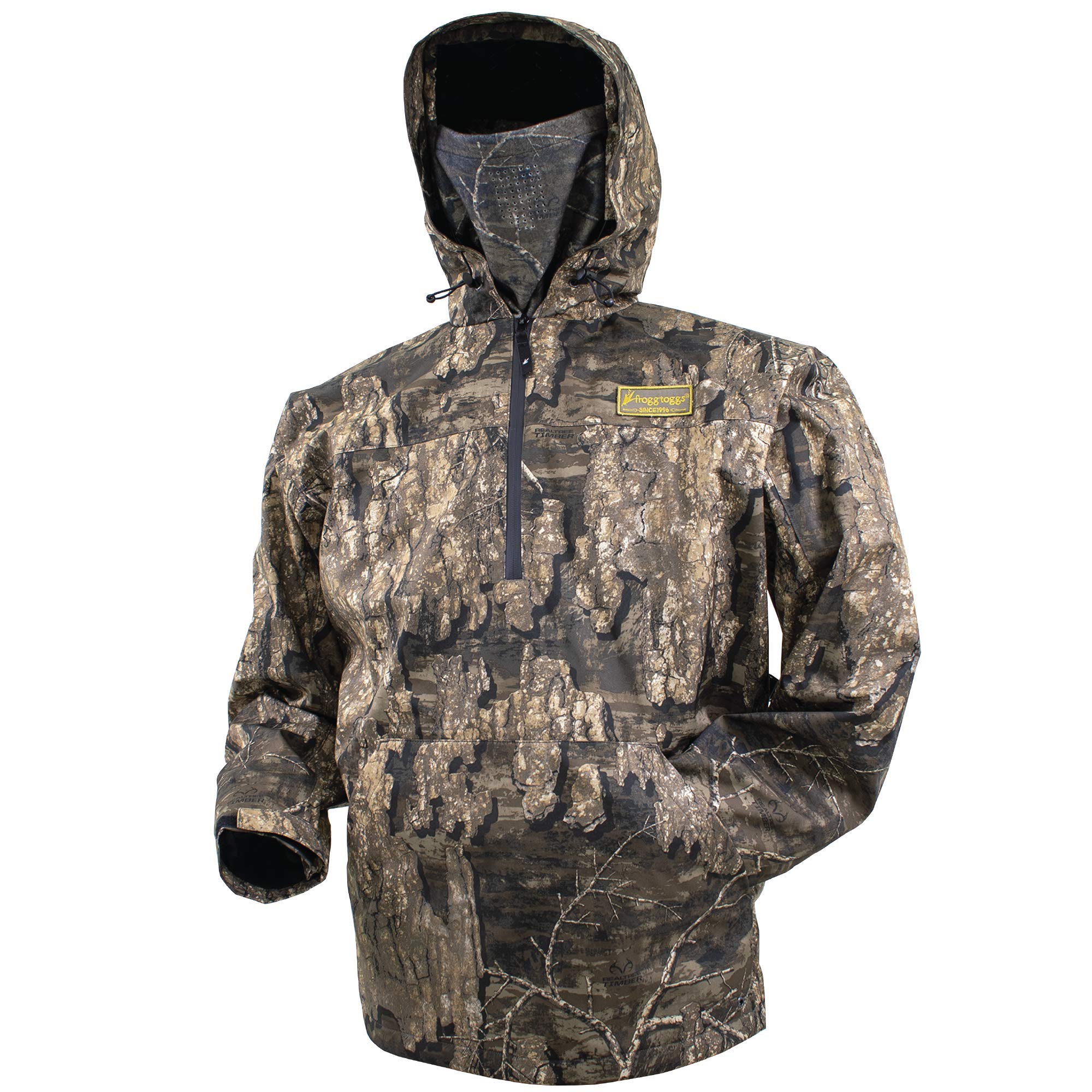 FROGG TOGGS Men's Pilot Pro Hoodie - Lightweight Water-Resistant Jacket for Outdoor Activities, Hiking, and Fishing