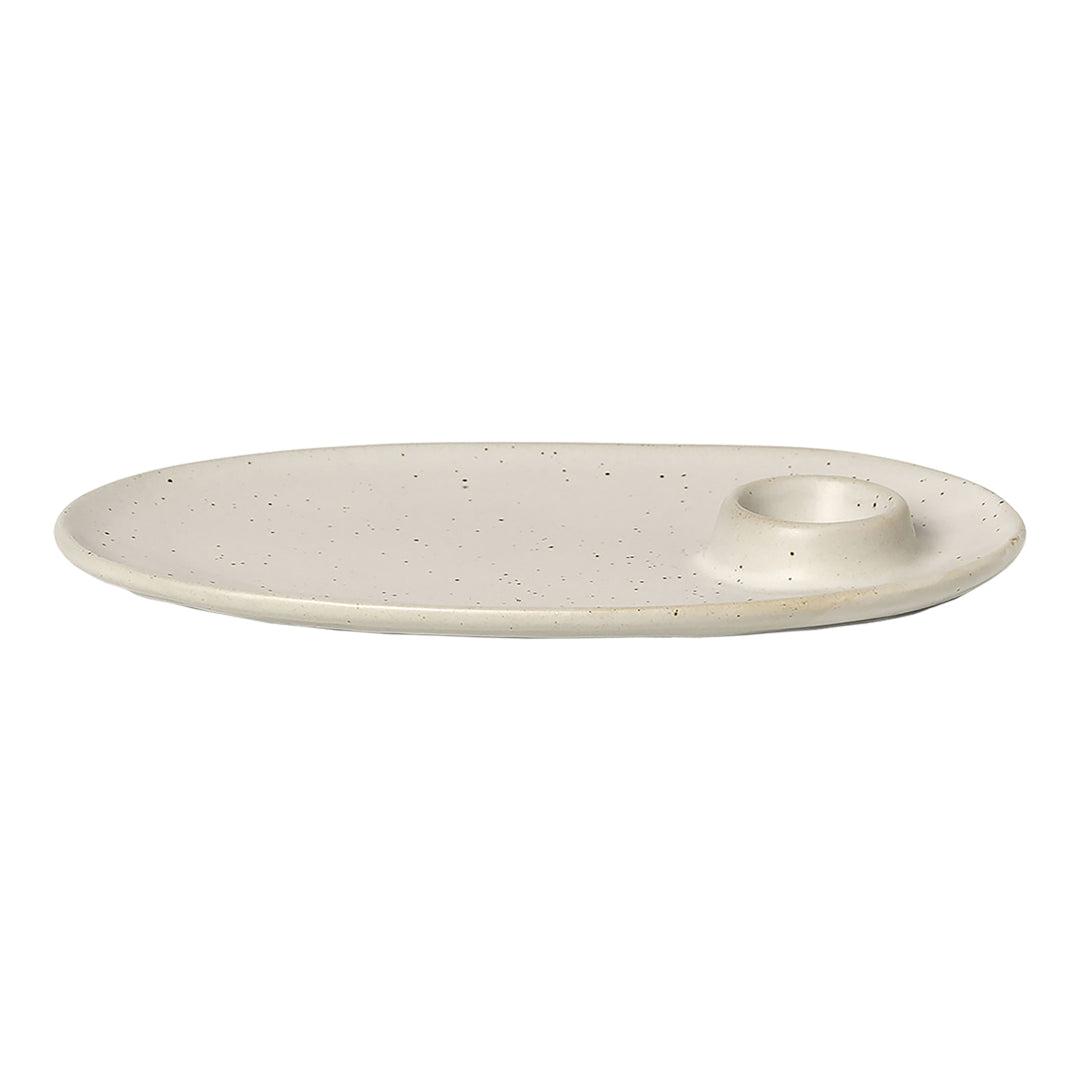 Flow Breakfast Plate - Elegant Ceramic Serving Dish for Healthy Meals, Perfect for Smoothie Bowls, Yogurt & Granola - Ideal for Home, Cafe & Restaurant Use