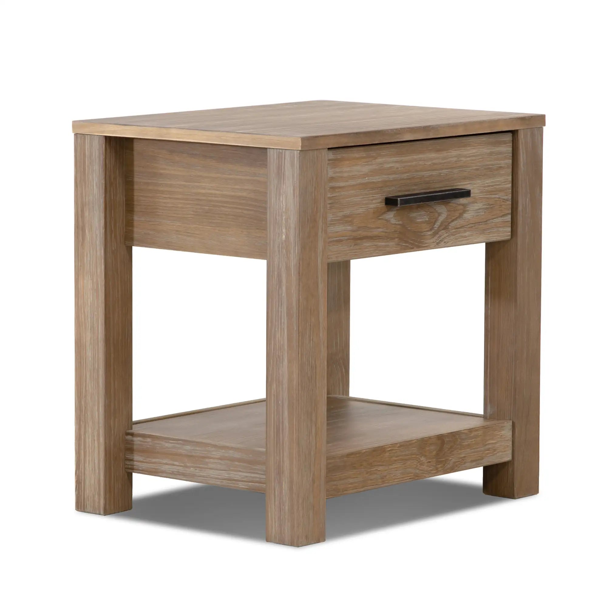 Modern One Drawer Nightstand - Slim Bedside Table with Storage for Small Spaces - Perfect for Bedrooms, Apartments & Dorms