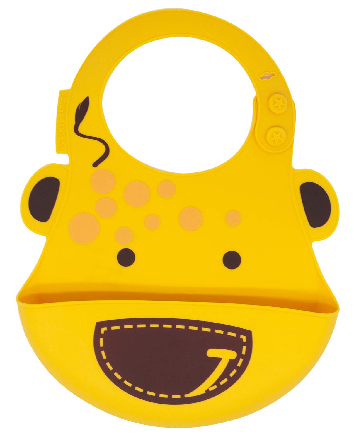 MARCUS&MARCUS Silicone Baby Bibs for Infants & Toddlers (6-24 Months) - Adjustable, BPA & Phthalate Free - Perfect for Mealtime, Feeding & Messy Play