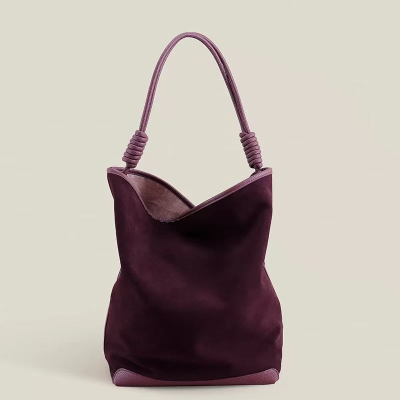 Luxury Suede Bucket Bag for Women - Soft & Durable Crossbody Shoulder Purse - Perfect for Work, Travel & Everyday Use