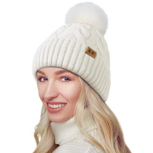 Cozy Fleece Knitted Winter Hat for Men & Women - Warm Beanie for Cold Weather - Perfect for Skiing, Snowboarding & Outdoor Activities