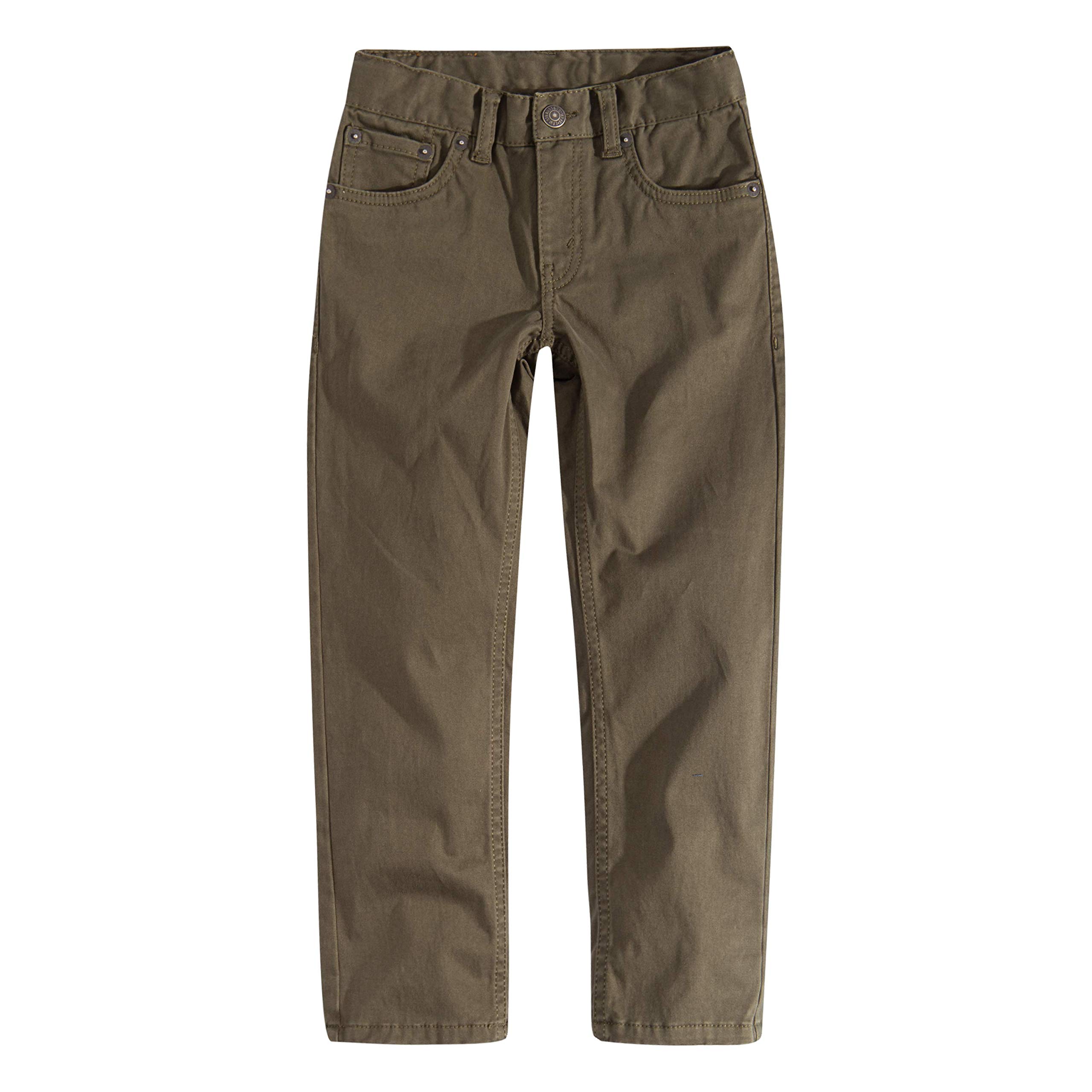 Levi's Boys' Slim Fit Soft Brushed Pants - Comfortable Stretch Denim Jeans for School & Play | Durable Kids' Casual Pants for Everyday Wear