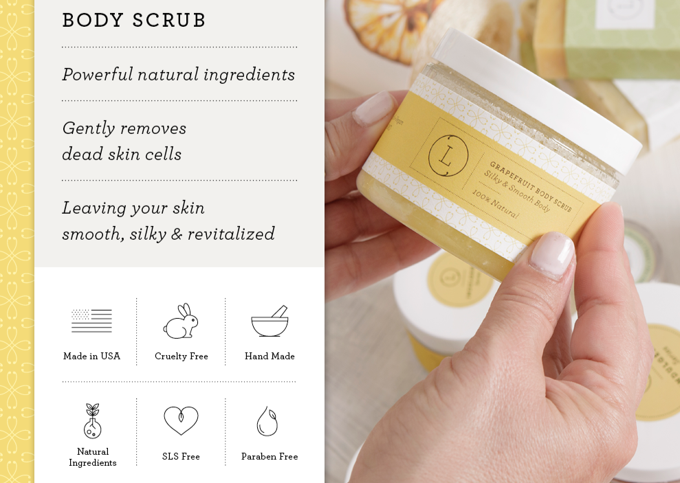 Revitalizing Grapefruit Shea Butter Body Scrub Set - Exfoliating & Moisturizing for Smooth Skin - Perfect for Spa Days & Self-Care Routines
