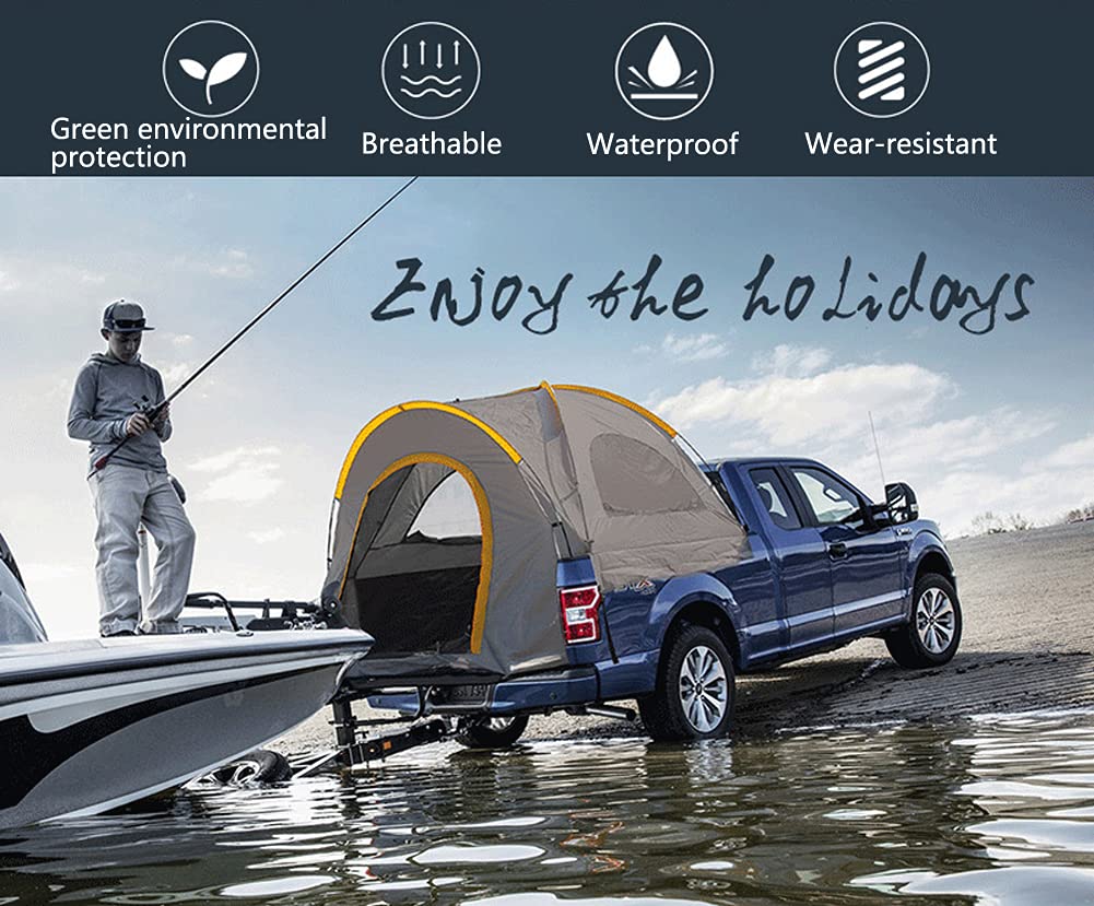 Best Car Tent for Camping & Fishing - Universal Pickup Truck Tent for Outdoor Adventures - Fits Most Truck Models - Perfect for Road Trips, Beach Camping & Off-Road Getaways