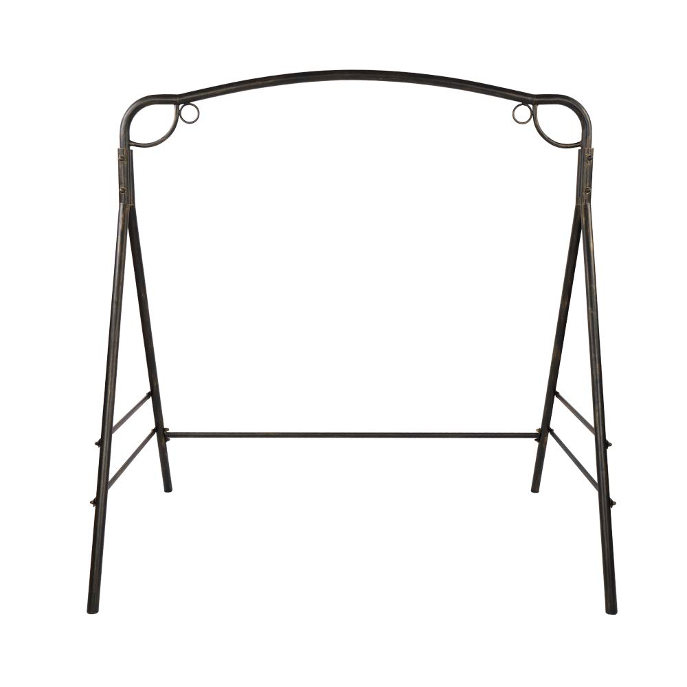 **Outdoor Patio Swing Frame - Rustic Bronze Metal Garden Swing Stand with 441 lbs Weight Capacity (No Chair Included) - Perfect for Backyard, Porch & Garden Relaxation**