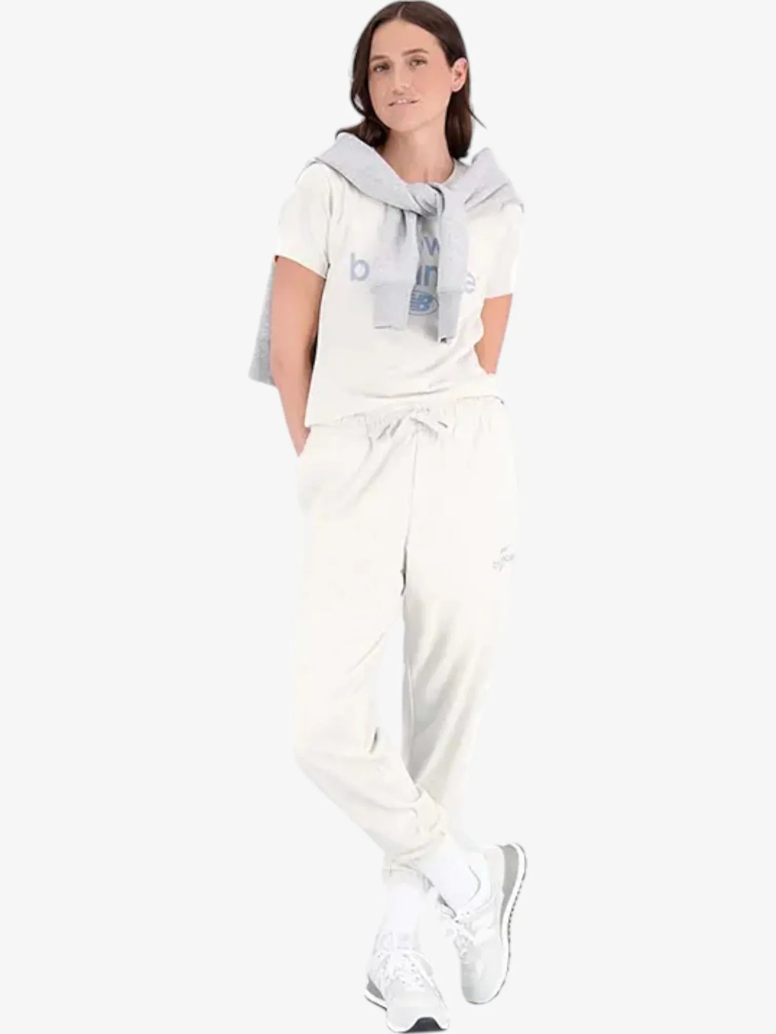New Balance Essentials Reimagined Women's T-Shirt - Soft Cotton Casual Tee for Running, Gym & Everyday Wear