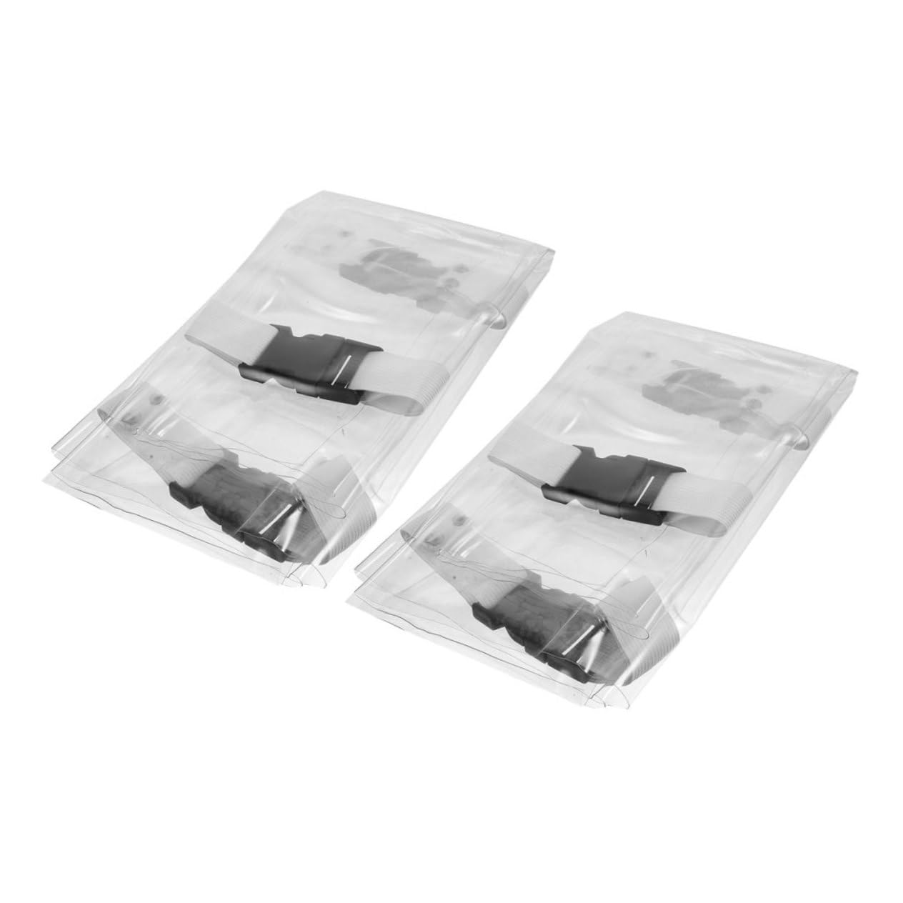 2-Pack Transparent Chair Foot Covers - Non-Slip Recliner Protector Pads, Furniture Leg Cushions for Hardwood Floors (Ideal for Office Chairs, Dining Chairs & Home Furniture Protection)