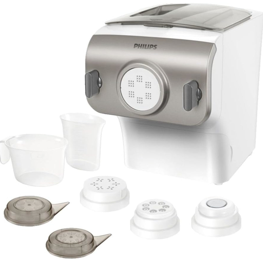 PHILIPS HR2357 Pasta Maker Machine - Factory Certified with Home Essentials Warranty | Perfect for Homemade Pasta, Italian Cooking & Kitchen Essentials