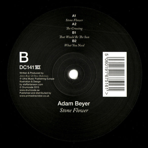 Adam Beyer - Stone Flower (DC141) Drumcode Techno Vinyl Record | DJ Mixing & Electronic Music Production | Perfect for Clubs, Festivals & Home Listening