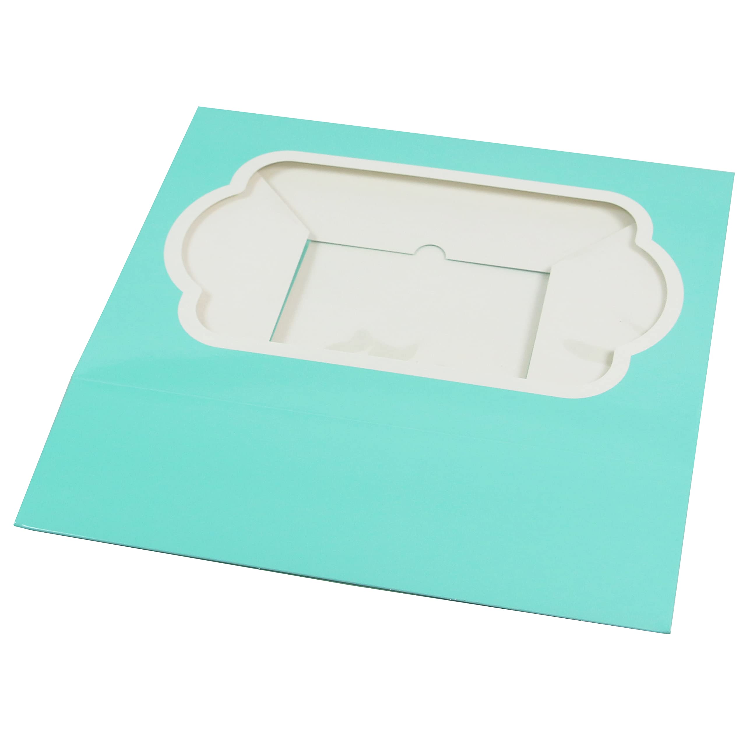 Premium Sturdy Cupcake Box with Insert - Holds 6 Cupcakes, Muffins, Cookies, Pastries, Brownies & Cinnamon Rolls | 10
