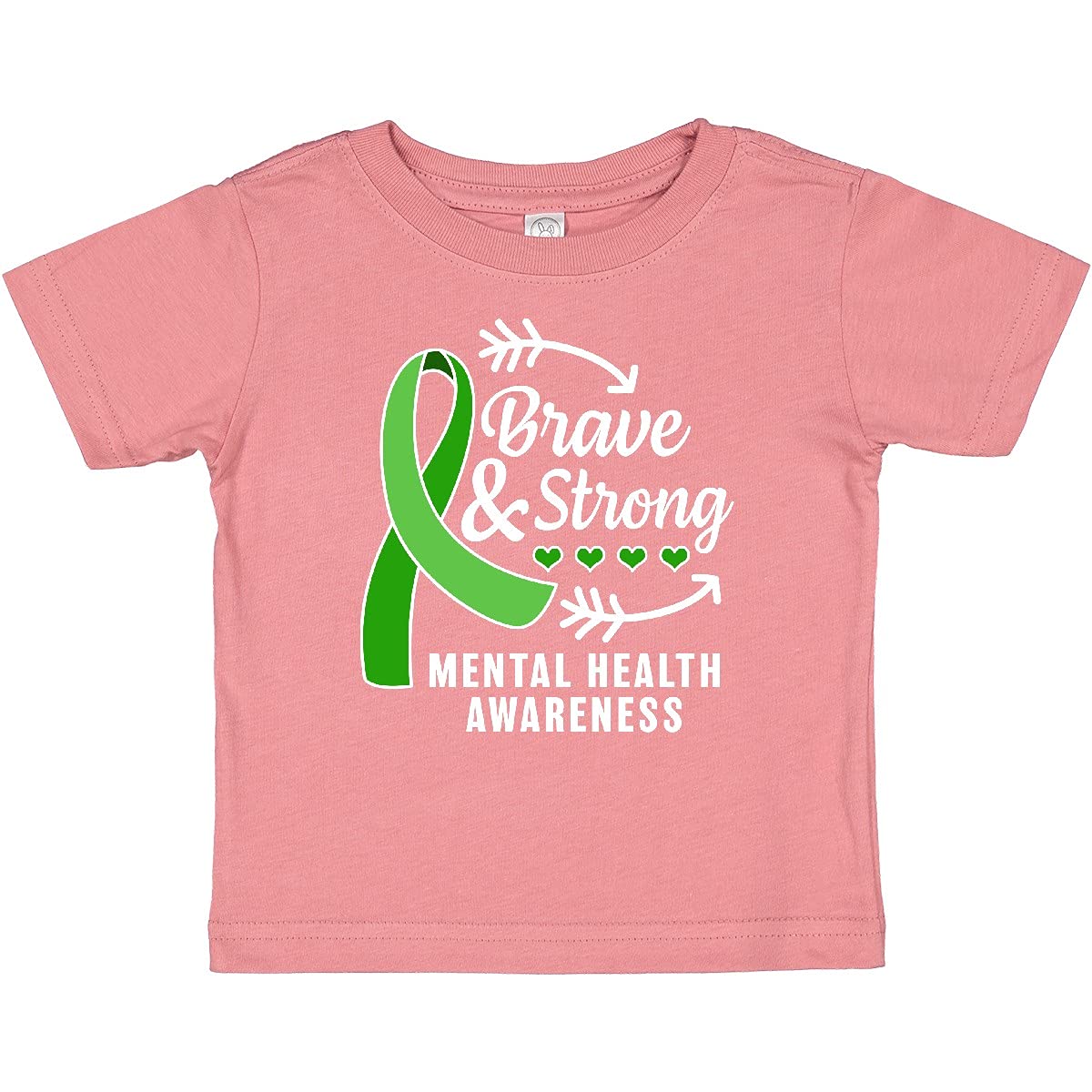 Brave & Strong Mental Health Awareness Baby T-Shirt for Kids