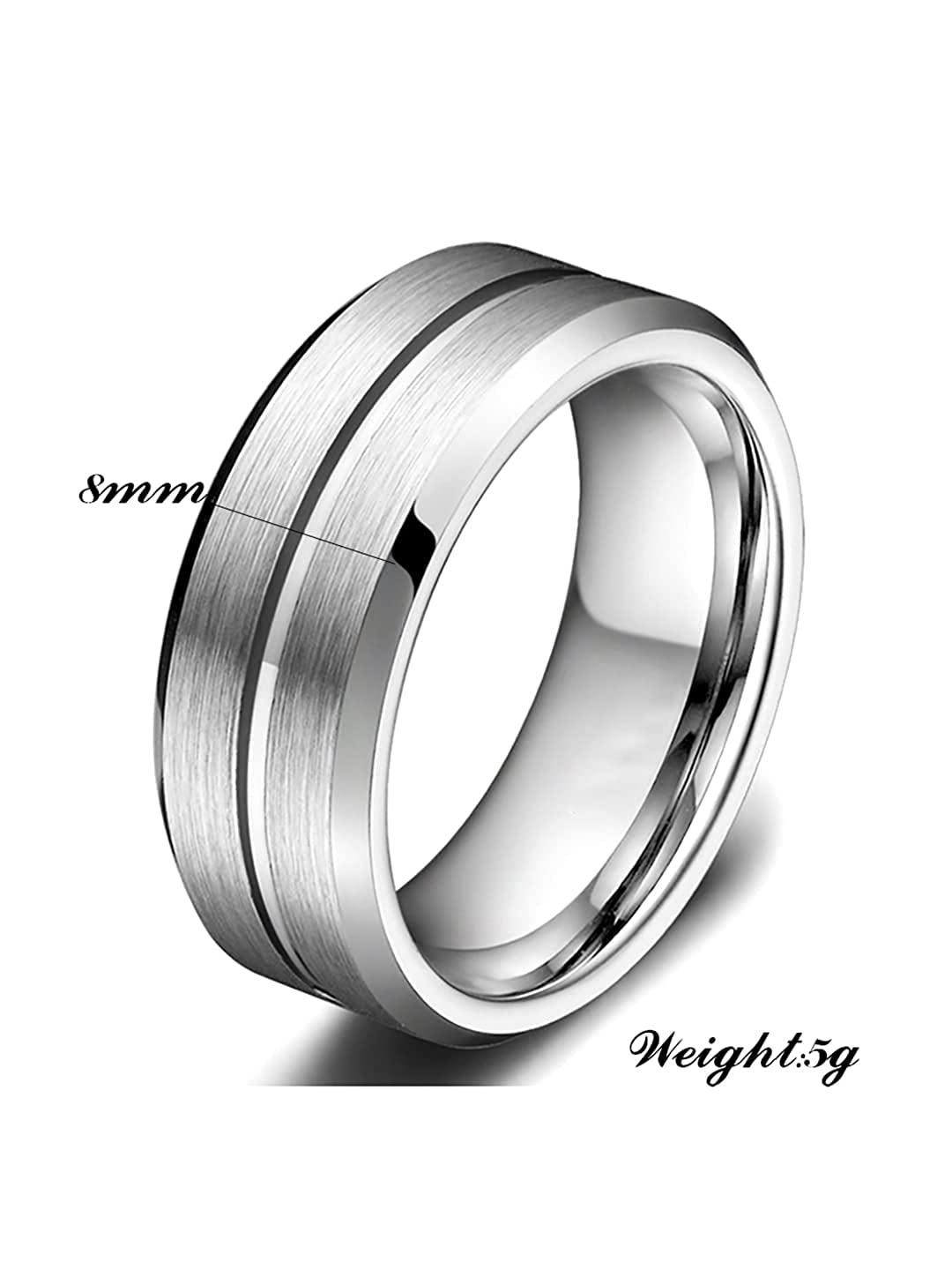 Stainless Steel Yellow Chime Rings for Men & Boys - Durable Band Style Jewelry Accessories | Perfect Birthday & Anniversary Gift for Husband, Boyfriend, Son | Great for Casual Wear, Special Occasions & Everyday Fashion