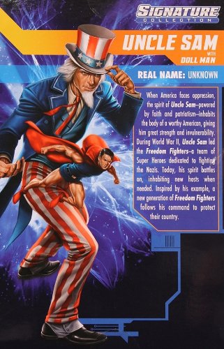 DC Uncle Sam Action Figure with Doll Man Collectible - Perfect for Superhero Fans, Comic Book Displays & Gift Giving