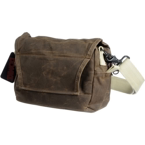 Domke F-5XB RuggedWear Camera Shoulder Bag & Belt Pack - Durable Brown Waxed Canvas for DSLR Photography - Perfect for Travel, Street & Outdoor Shooting